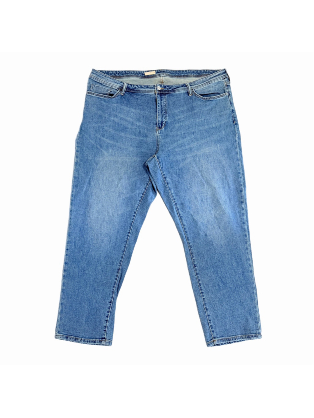 Pilcro Slim Boyfriend Jeans Women's Plus Size 22W Blue Denim Minimalist Casual